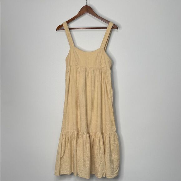 Moon River Tiered Textured Midi Dress Size Medium - Picture 6 of 14